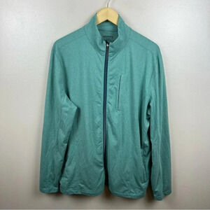 UNTUCKit Phifer Pavitt Jacket Men's Large Green Full Zip Stretch Performance